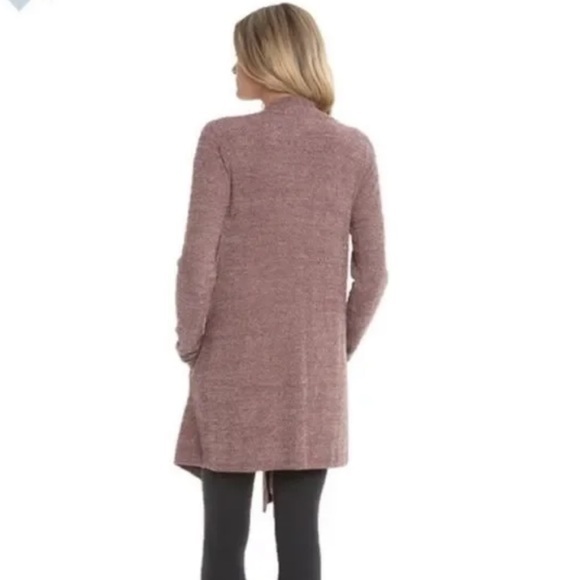 Barefoot Dreams CozyChic Lite Island Wrap - Heathered Rosewood/Vintage Rose - Picture 3 of 8